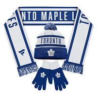 Unisex Fanatics Toronto Maple Leafs Scarf, Glove & Knit Combo Pack