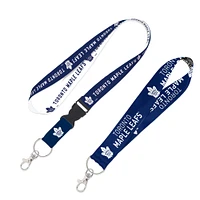 WinCraft Toronto Maple Leafs Lot de 2 cordons avec boucle amovible et ensemble de sangles pour clés