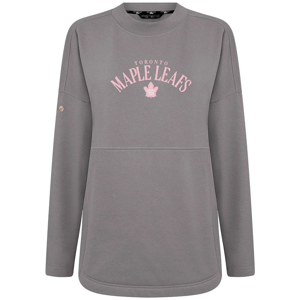 Sweat-shirt à col roulé Beaudry gris pour femme des Maple Leafs de Toronto la fête mères