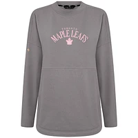 Sweat-shirt à col roulé Beaudry gris pour femme des Maple Leafs de Toronto la fête mères