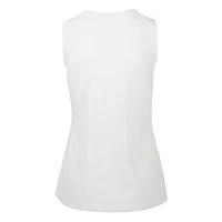 Women's Levelwear  White Toronto Maple Leafs Mother's Day Macy Core Logo Tank Top