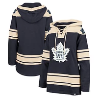 Women's '47  Navy Toronto Maple Leafs Superior Lacer Pullover Hoodie