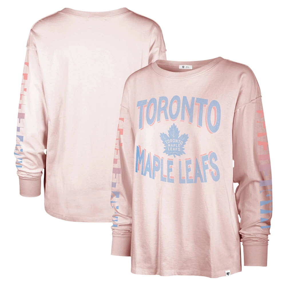 Women's '47 Pink Toronto Maple Leafs Cloud Nine Long Sleeve T-Shirt