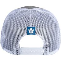 Women's adidas Gray/White Toronto Maple Leafs Foam Trucker - Snapback Hat