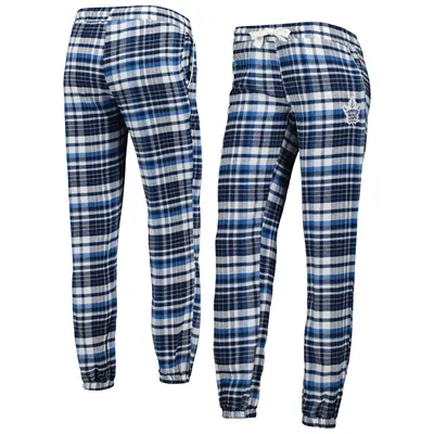 Toronto Maple Leafs Concepts Sport Women's Mainstay Flannel Pants - Navy