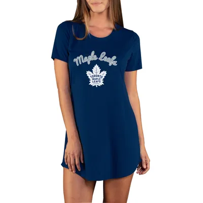 Toronto Maple Leafs Concepts Sport Women's Marathon Knit Nightshirt - Navy