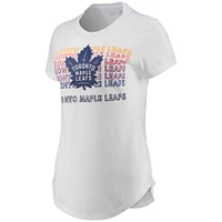 Women's Concepts Sport White/Charcoal Toronto Maple Leafs Sonata T-Shirt & Leggings Set