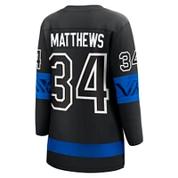 Fanatics pour femmes de marque Auston Matthews noir Toronto Maple Leafs Alternate Premier Breakaway Maillot joueur réversible