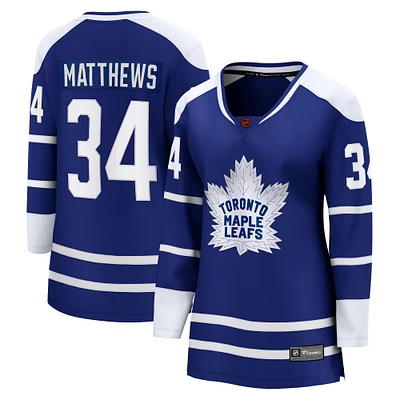 Women's Fanatics Auston Matthews Royal Toronto Maple Leafs - Special Edition 2.0 Breakaway Player Jersey