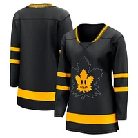 Women's Fanatics Black Toronto Maple Leafs - Alternate Premier Breakaway Reversible Custom Jersey