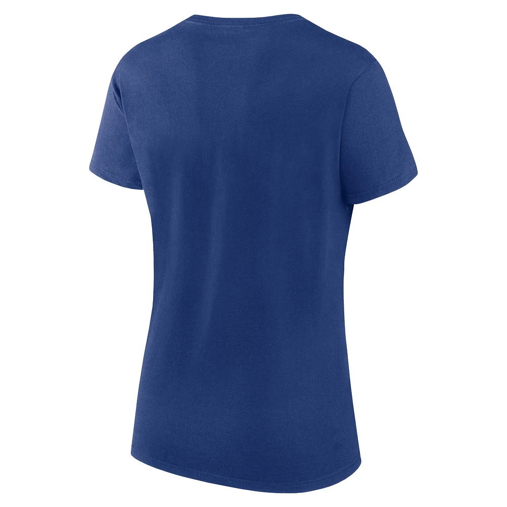 Ensemble de deux t-shirts Fanatics pour femmes, bleu/blanc, fan des Maple Leafs Toronto