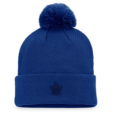 Fanatics Blue Toronto Maple Leafs Repêchage 2022 de la LNH pour femmes - Bonnet en tricot à revers Pro Road authentique