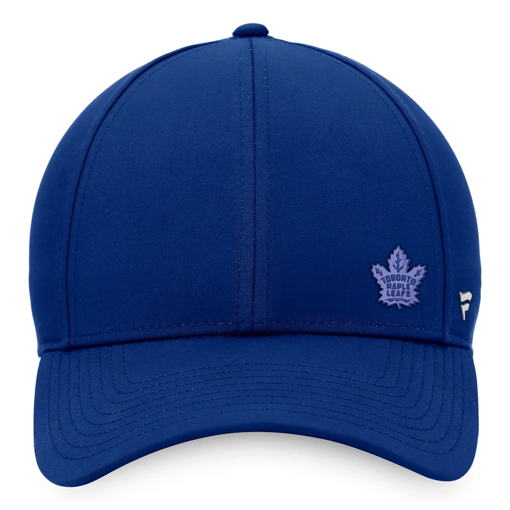 Fanatics Blue Toronto Maple Leafs Repêchage 2022 de la LNH pour femmes - Casquette réglable authentique structurée Pro Road