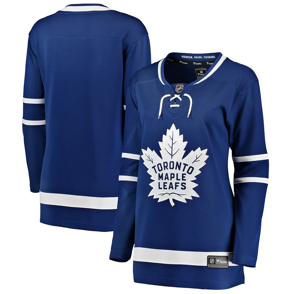 Maillot Breakaway Home des Maple Leafs de Toronto Fanatics bleu pour femmes