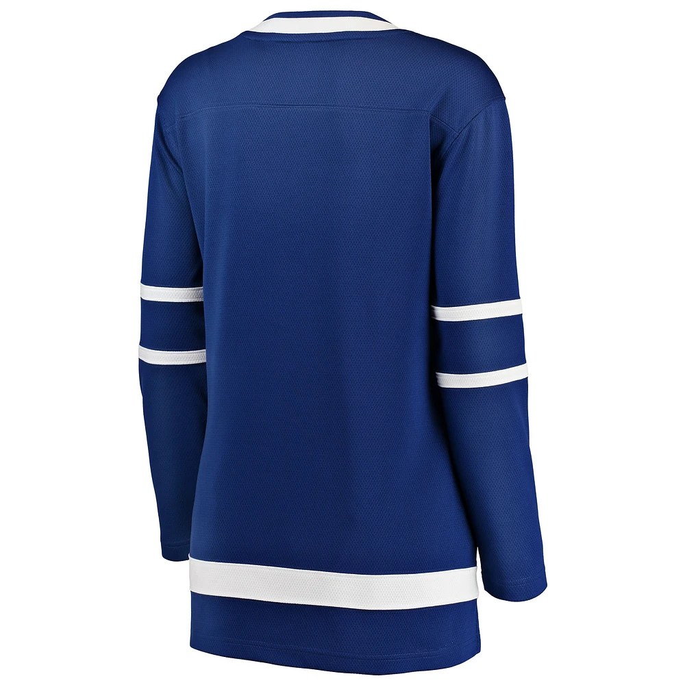 Maillot Breakaway Home des Maple Leafs de Toronto Fanatics bleu pour femmes