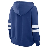 Sweat à capuche en molleton bleu fanatiques pour femmes Toronto Maple Leafs Seize