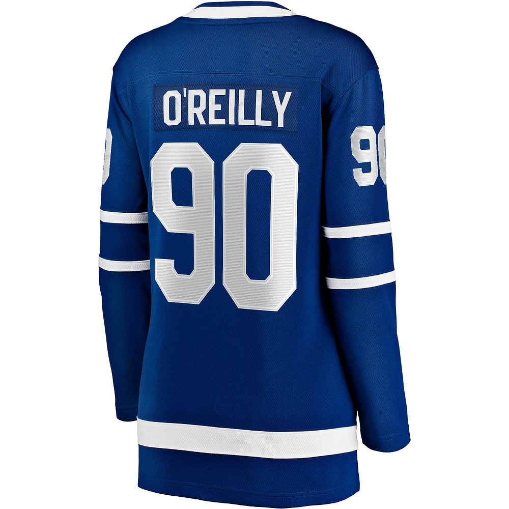 Fanatics pour femmes Ryan O'Reilly, bleu, maillot de joueur échappé à domicile des Maple Leafs Toronto