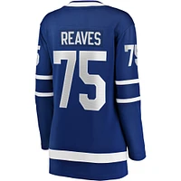 Fanatics pour femmes Ryan Reaves - Maillot bleu de joueur échappé à domicile des Maple Leafs Toronto