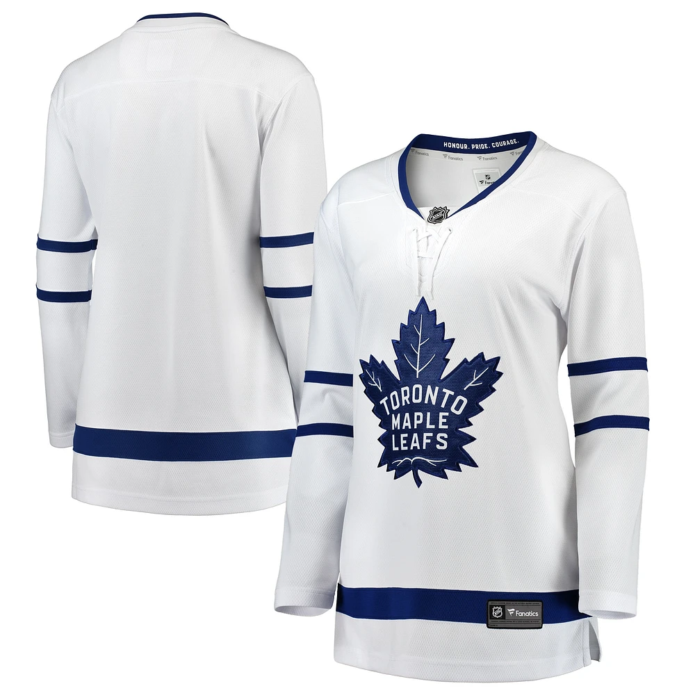 Maillot Breakaway extérieur des Maple Leafs de Toronto Fanatics pour femmes, blanc