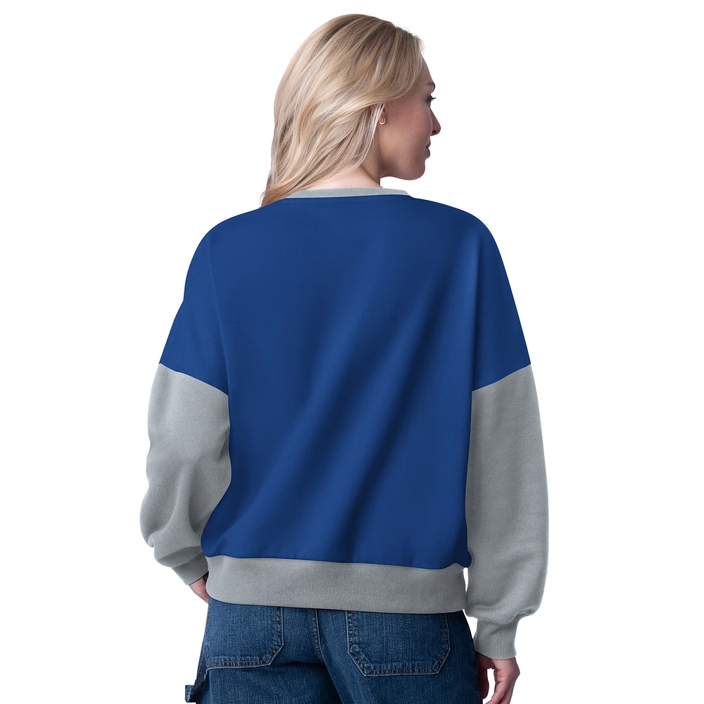 Sweat-shirt surdimensionné bleu Toronto Maple Leafs Arena G-III 4Her pour femme de Carl Banks