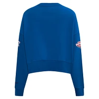 Sweat-shirt à col rond pour femme Pro Standard bleu des Maple Leafs de Toronto