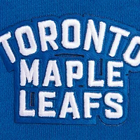 Sweat-shirt à col rond pour femme Pro Standard bleu des Maple Leafs de Toronto