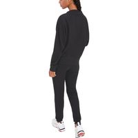 Women's Tommy Hilfiger Black Toronto Maple Leafs Zoey - Tri-Blend Raglan Pullover Sweatshirt & Pants Lounge Set