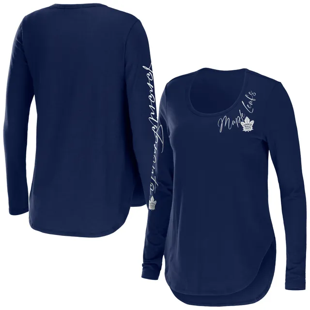 Women's Wear by Erin Andrews White Chicago Bears Domestic Cropped Long Sleeve T-Shirt Size: Extra Large