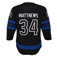 Maillot de joueur réplique à domicile noir Auston Matthews des Maple Leafs Toronto pour jeunes