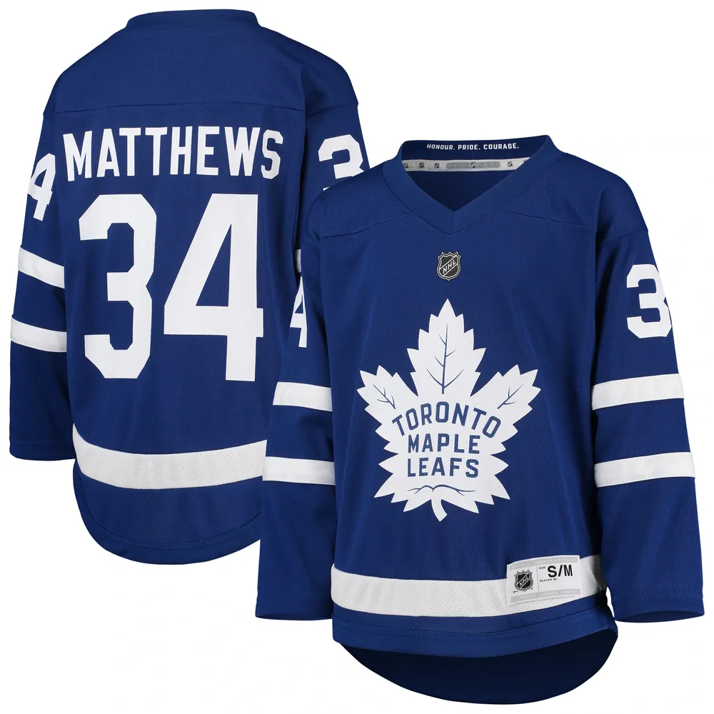 Men's Mitchell & Ness Auston Matthews Blue Toronto Maple Leafs 2017 Line Player Jersey Size: Small