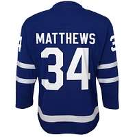 Maillot de joueur réplique bleu Auston Matthews des Maple Leafs Toronto à domicile pour jeunes