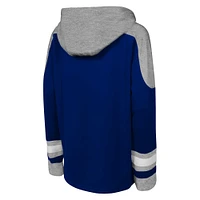 Sweat à capuche col en V bleu pour jeunes Toronto Maple Leafs Ageless Must Have Home