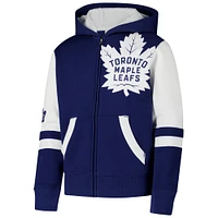 Youth Blue Toronto Maple Leafs Face Off Full-Zip Hoodie