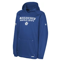 Youth Fanatics Blue Toronto Maple Leafs Authentic Pro Rink Pullover Hoodie