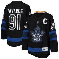 Youth John Tavares Black Toronto Maple Leafs Alternate Replica Player Jersey