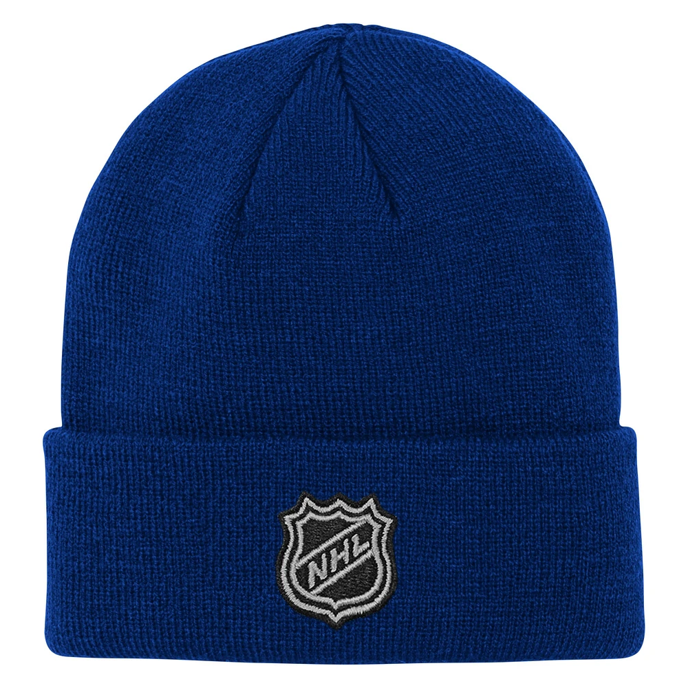 Youth Toronto Maple Leafs Blue Essential Cuffed Knit Hat
