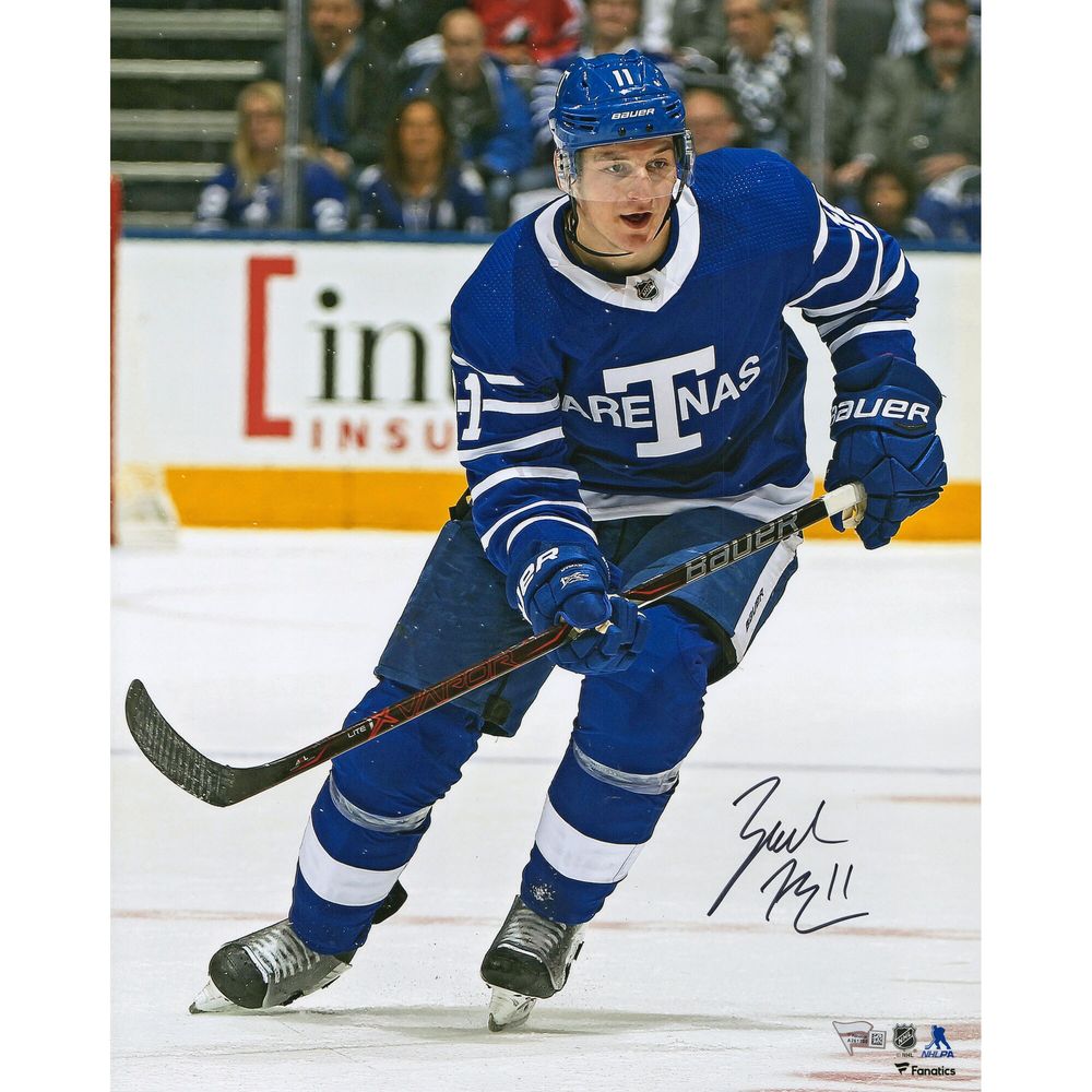 Zach Hyman Toronto Maple Leafs Autographed 16" x 20" Photograph with ''NHL Debut 2/29/16'' Inscription