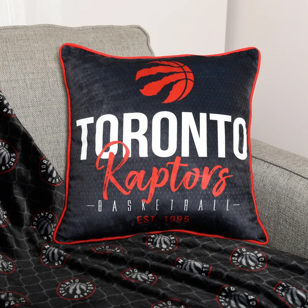 Black Toronto Raptors - 18'' x 18'' Established Pillow