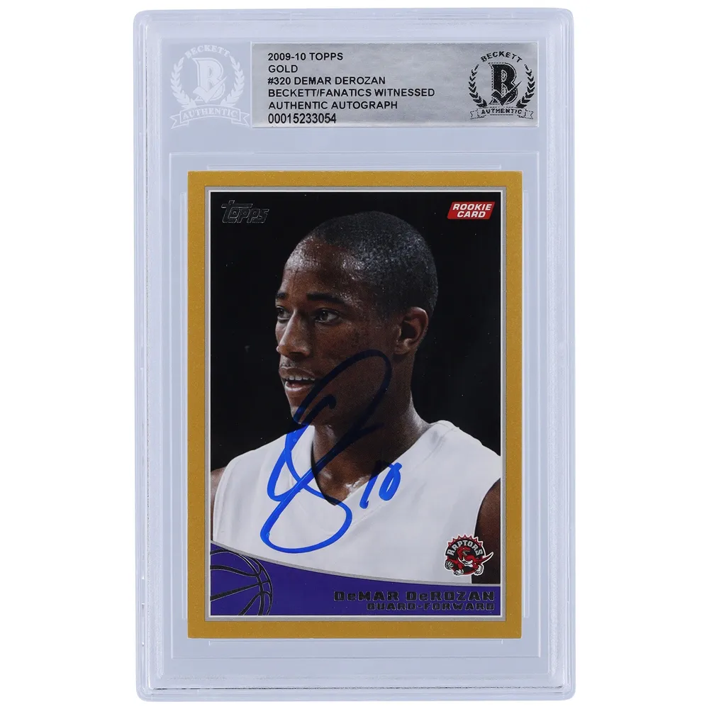 DeMar DeRozan Toronto Raptors Autographed 2009-10 Panini Rookies & Stars #127 Beckett Fanatics Witnessed Authenticated, Other