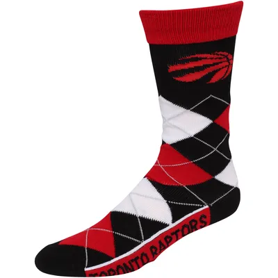Toronto Raptors For Bare Feet Argyle Crew Socks