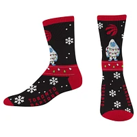 For Bare Feet Toronto Raptors Sweater Yeti Holiday Crew Socks