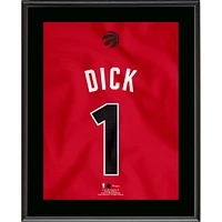Gradey Dick Toronto Raptors 10.5" x 13" Jersey Number Sublimated Player Plaque