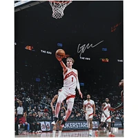 Gradey Dick Toronto Raptors Autographed 16" x 20" Layup vs. Spurs Photograph