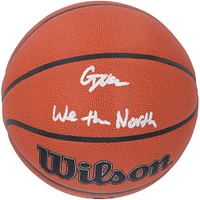 Gradey Dick Toronto Raptors Autographed Wilson Authentic Series Indoor/Outdoor Basketball with "We the North Inscription"