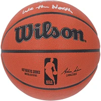 Gradey Dick Toronto Raptors Autographed Wilson Authentic Series Indoor/Outdoor Basketball with "We the North Inscription"