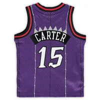 Infantile Mitchell & Ness Vince Carter Violet Toronto Raptors 1998/99 Hardwood Classics Joueur à la retraite Jersey