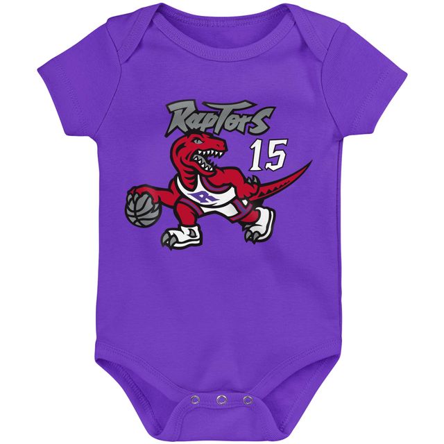 Infant Mitchell & Ness Vince Carter Purple Toronto Raptors Hardwood Classics Name Number Body