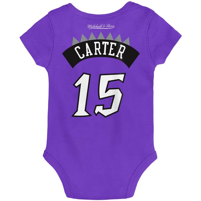 Infant Mitchell & Ness Vince Carter Purple Toronto Raptors Hardwood Classics Name Number Body