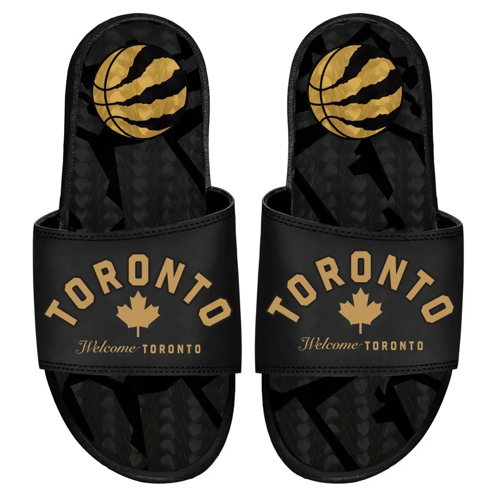 ISlide Noir Toronto Raptors 2022/23 City Edition Sandales à enfiler en gel