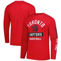 Men's Fanatics  Red Toronto Raptors Long Sleeve T-Shirt